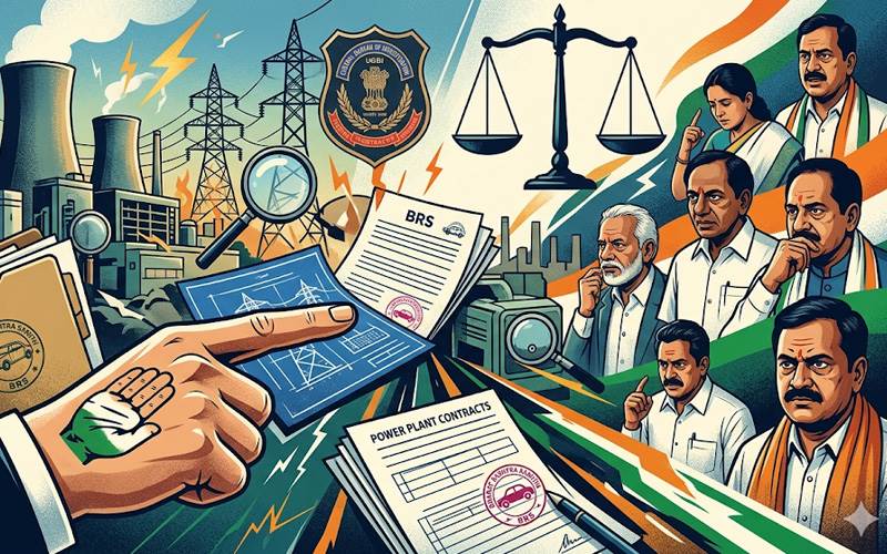 تلنگانہ میں بڑا سیاسی ہلچل: کانگریس حکومت کا بی آر ایس  دور کے پاور پلانٹس معاہدوں کی سی بی آئی جانچ کا فیصلہ